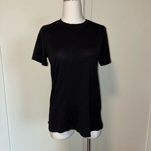 Merino Black Short Sleeve Tee